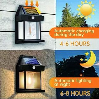 Pack 5 Farolas Solares con Sensor Movimiento
