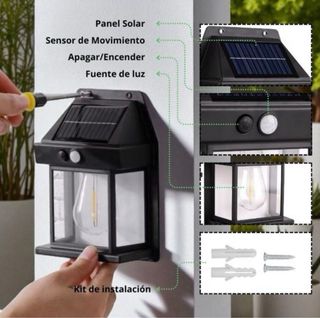 Pack 5 Farolas Solares con Sensor Movimiento