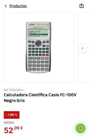 Calculadora Científica Casio FC-100V