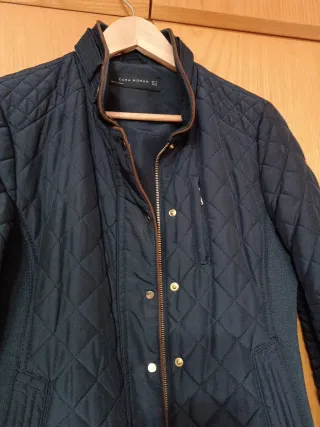 Chaleco + cazadora mujer azul  + bolso  "TODO"