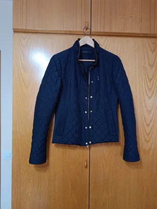 Chaleco + cazadora mujer azul  + bolso  "TODO"