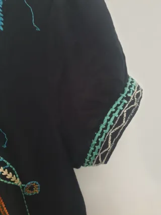 Vestido caftán bordado talla única