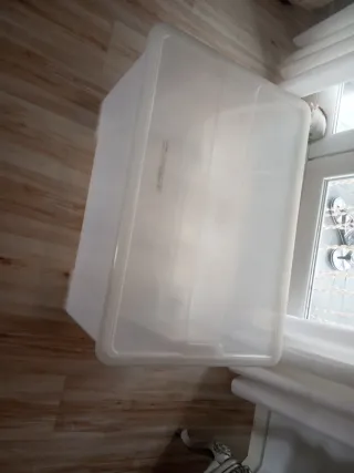 Caja de plástico transparente 79x56x43