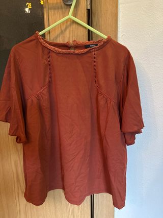 Blusa Kiabi naranja talla M