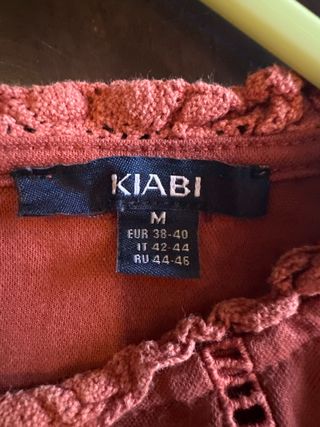 Blusa Kiabi naranja talla M