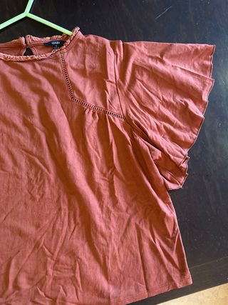 Blusa Kiabi naranja talla M