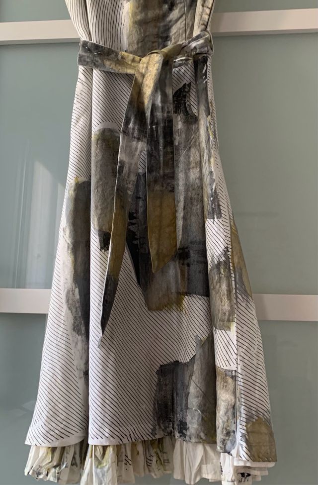 Vestido Adolfo Domínguez Estampado Abstracto T40