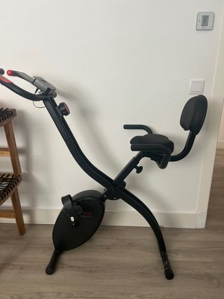 Bicicleta Estática Plegable Negra