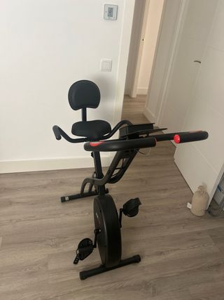 Bicicleta Estática Plegable Negra
