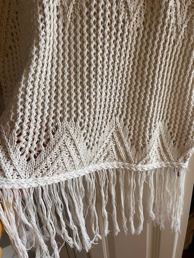 Jersey Zara crochet flecos talla única