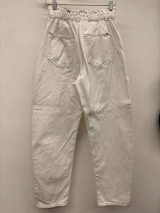 Pantaloni bianchi Zara vita alta
