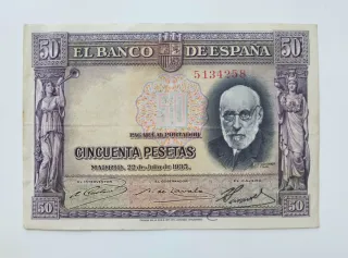 50 Pesetas Banco de España 1935