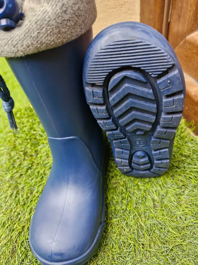 Botas de agua niño azul ,talla 29