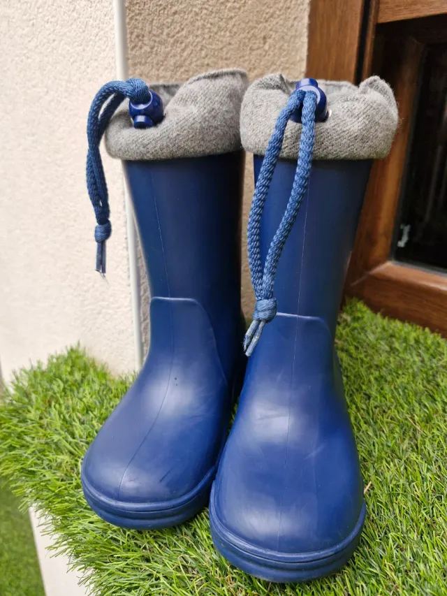Botas de agua niño azul ,talla 29