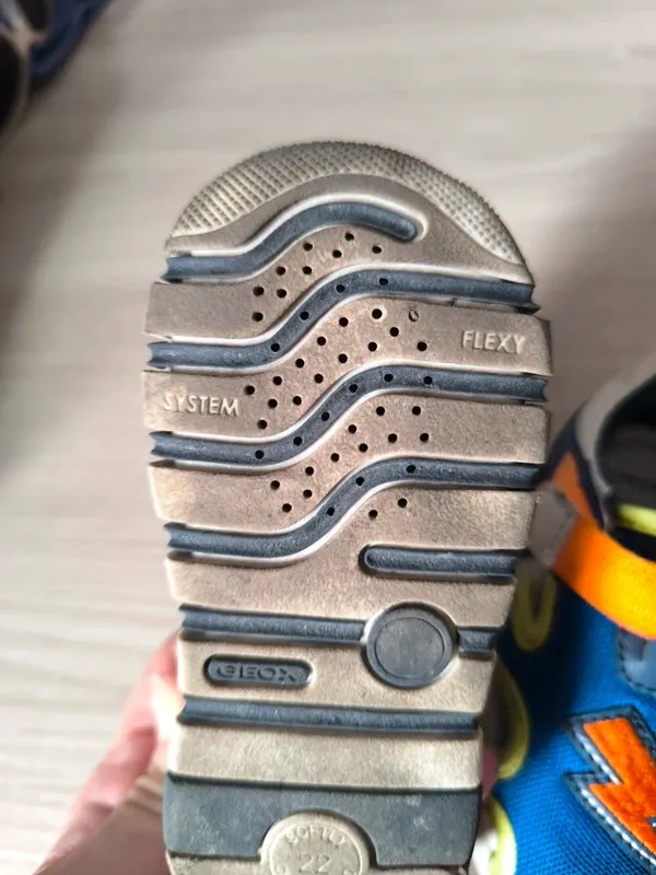 Sandali Geox Flex Ragnetto Blu/Arancio N.22