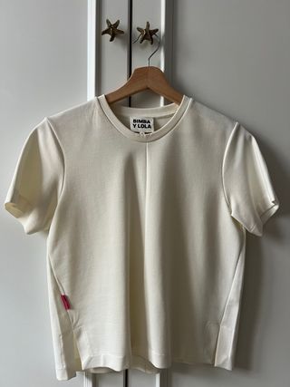 Camiseta Bimba y Lola Blanca Talla S