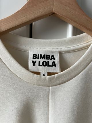 Camiseta Bimba y Lola Blanca Talla S