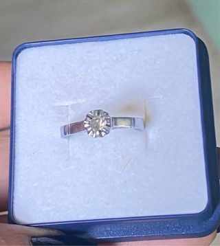 Anillo Platino y Diamante Años 50