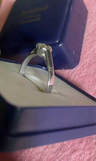 Anillo Platino y Diamante Años 50