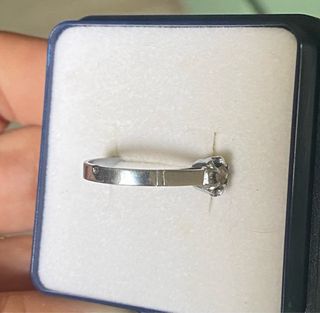 Anillo Platino y Diamante Años 50