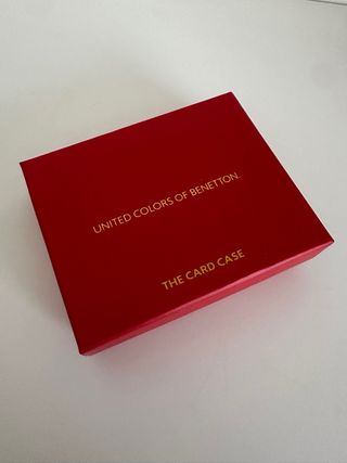 Porta cartões Benetton vermelho