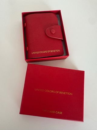 Porta cartões Benetton vermelho