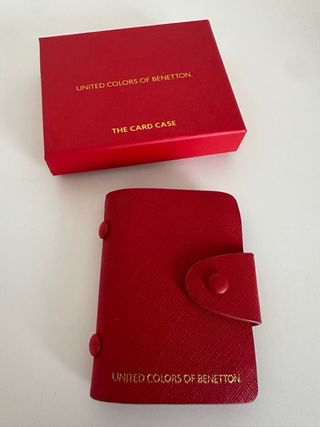 Porta cartões Benetton vermelho