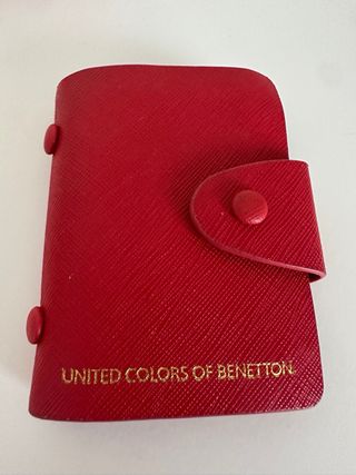 Porta cartões Benetton vermelho