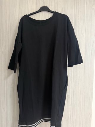 Abito felpa donna nero taglia unica