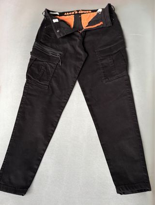 Pantalones Cargo Jack & Jones Negros Talla M