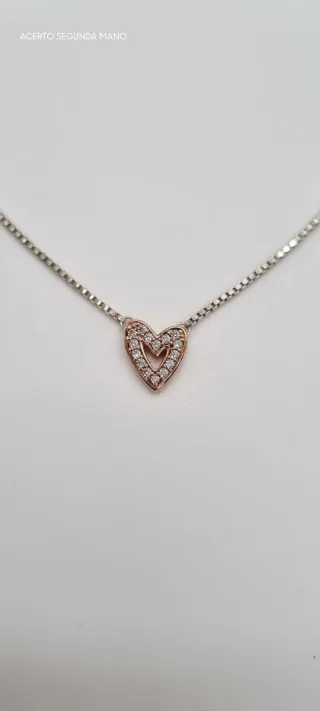 COLLAR DE PANDORA CORAZÓN A MANO ALZADA