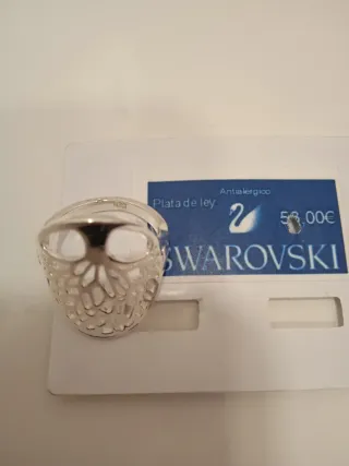 Anillo Swarovski Plata Árbol de la Vida Nuevo