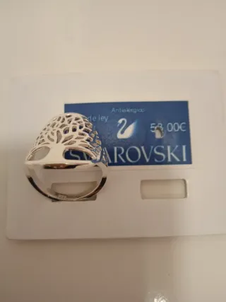 Anillo Swarovski Plata Árbol de la Vida Nuevo