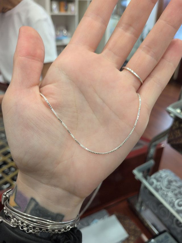 Cadena Plata 925 Cuadrada 45cm