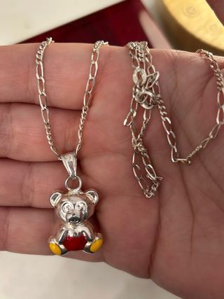 Collar Oso Plata 