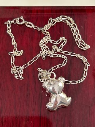 Collar Oso Plata 
