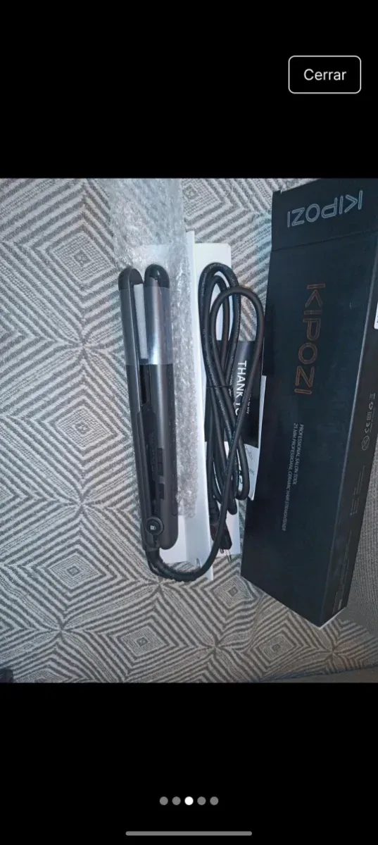 Plancha de pelo profesional nueva negra