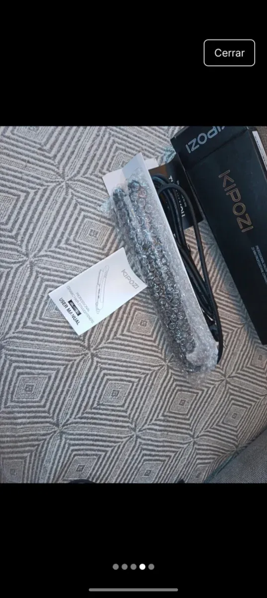 Plancha de pelo profesional nueva negra