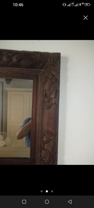 Espejo con marco de cristal