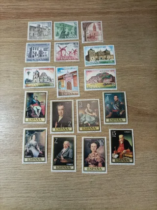 Lote 17 sellos España 1973
