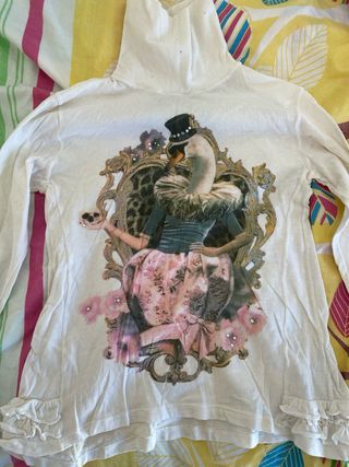 Lote 7Camisetas Niña Dibujos