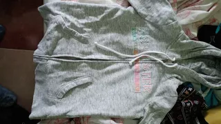 Sudadera Hollister chica gris talla S