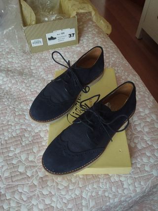 Zapatos niño azul talla 37