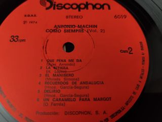 Vinilo Antonio Machin Como Siempre Vol. 2