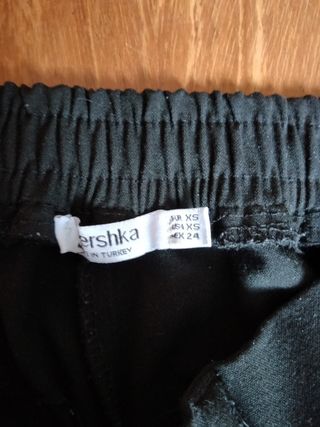 Pantalón traje elástico negro