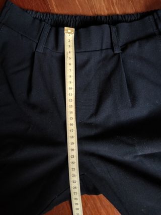 Pantalón traje elástico negro