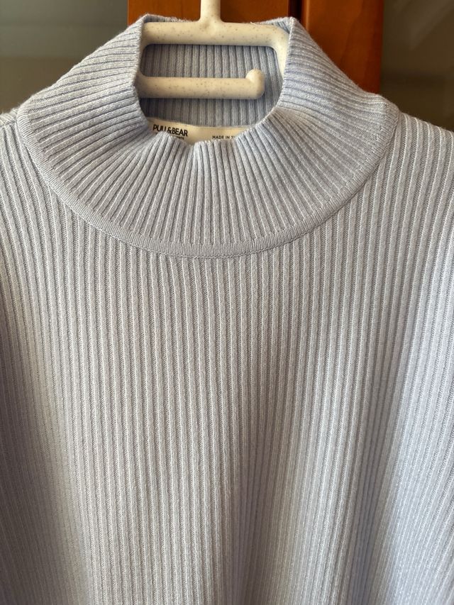 Jersey Pull&Bear cuello alto azul Talla S