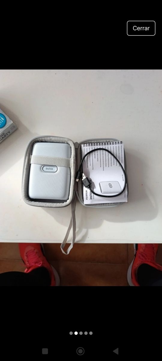 Instax Mini Link + Estuche + Papel