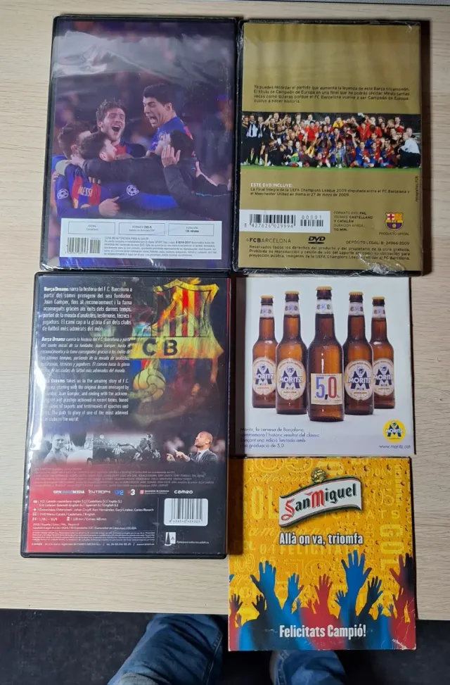 Lote di DVD Partite Storiche Barça