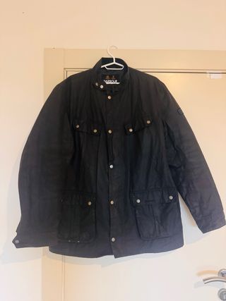 Chaqueta Barbour Duke Waxed Negra